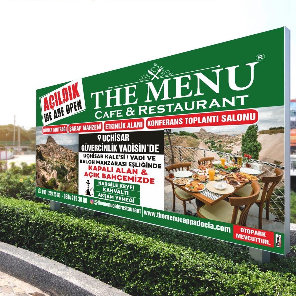 Billboard mockup  displayed on the outdoor against.